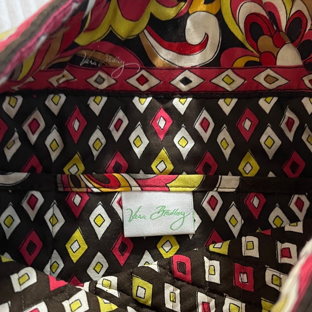 Vera Bradley Multicolor Brown Puccini Floral Tote - Picture 6 of 7